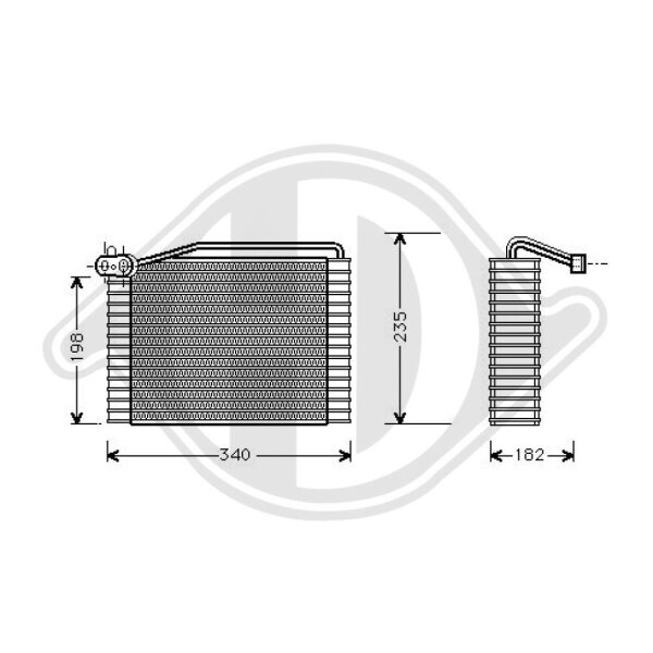 Verdampfer, Klimaanlage für AUDI A4 B5 (8D2)