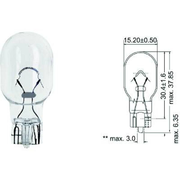 Glühlampe, Blinkleuchte beidseitig für OPEL CORSA D (S07)