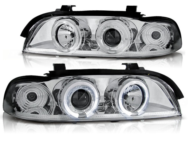 Angel Eyes Scheinwerfer Set für BMW E39 09.95-05.03 Chrome