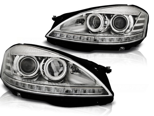 Xenon Scheinwerfer Set für MERCEDES W221 05-09 Chrome