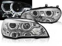 Xenon Angel Eyes Scheinwerfer Set für BMW X5 E70...