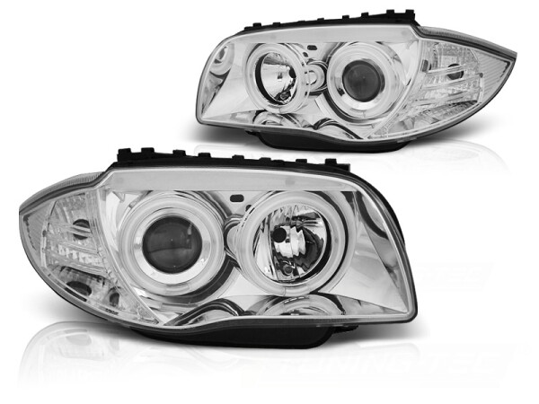 CCFL Scheinwerfer Set für BMW 1 E87/E81/82/88 04-11 Chrome