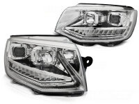 Scheinwerfer Set für VW T6 15-19 Chrome dynamischer...