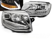 Scheinwerfer Set für VW T6 15-19 Chrome dynamischer...
