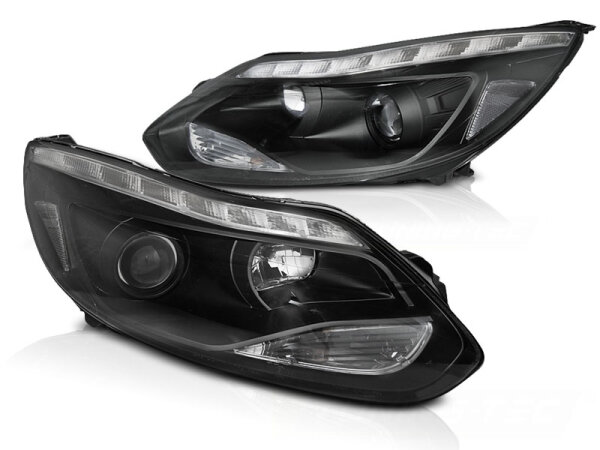 Scheinwerfer Set für FORD FOCUS MK3 11- 10.14 LED BLACK