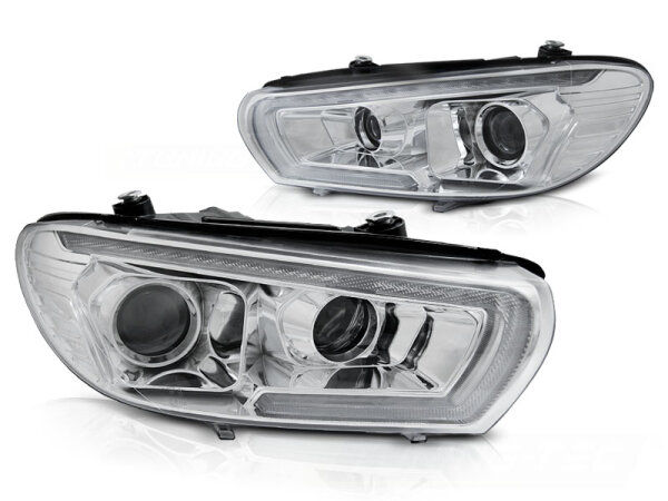 Scheinwerfer Set für VW SCIROCCO 08-04.14 Chrome dynamischer Blinker