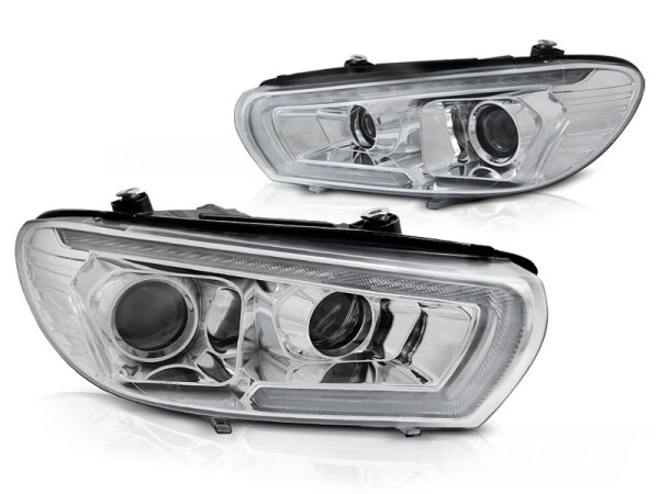 Scheinwerfer Set für VW SCIROCCO 14-17 Chrome dynamischer Blinker