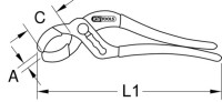 KS TOOLS 117.0135 Arbeits-Schutzhelm mit Gesichtsschutz, blau