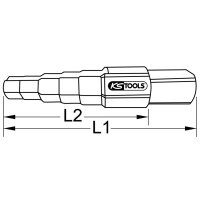 KS TOOLS 130.2036 Universal-Stufenschl&uuml;ssel, 6-stufig, 9,5-17mm