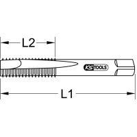 KS TOOLS 331.1111 HSS Handgewindebohrer-Satz MF, MF11x1,...