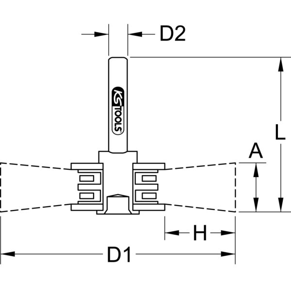 KS TOOLS 340.0028 Stahldrahtbürstenscheibe 0,3mm, Ø 38mm