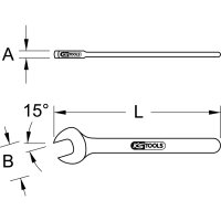 KS TOOLS 117.2209 Maulschlüssel mit...