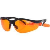 KS TOOLS 310.0161 Schutzbrille-orange, mit Ohrstöpsel
