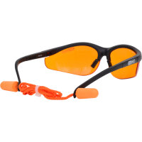 KS TOOLS 310.0161 Schutzbrille-orange, mit Ohrst&ouml;psel