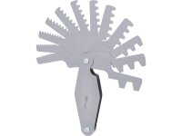 KS TOOLS 300.0622 Trapez-Gewindestahllehre, f&uuml;r 30&deg; Gewinde, 2-12mm