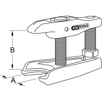 KS TOOLS 450.0071 Universal-Kugelgelenk-Abzieher, 45mm