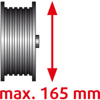 KS TOOLS 150.3170 Universal-Rillen-Riemenscheiben-Abzieher &Oslash; 40-165 mm