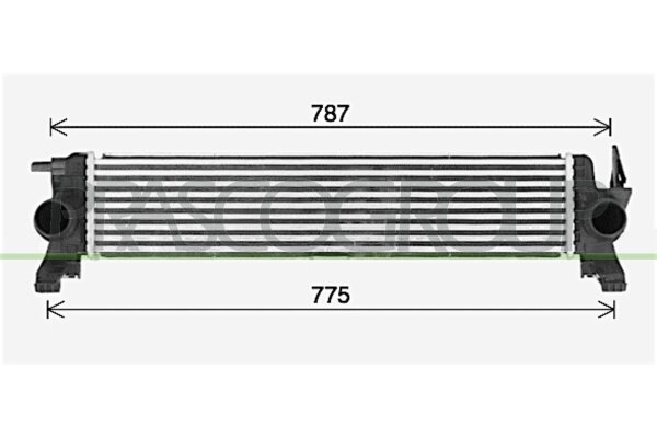 Ladeluftkühler für MERCEDES-BENZ VITO Kasten (W447)
