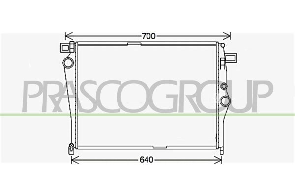 Kühler, Motorkühlung für MERCEDES-BENZ C-CLASS (W205)