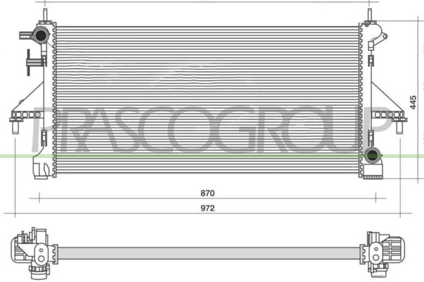 Kühler, Motorkühlung für FIAT DUCATO Bus (250_)