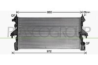 Kühler, Motorkühlung vorne für PEUGEOT...