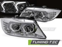 LED Scheinwerfer für BMW E90/E91 05-08 Chrome