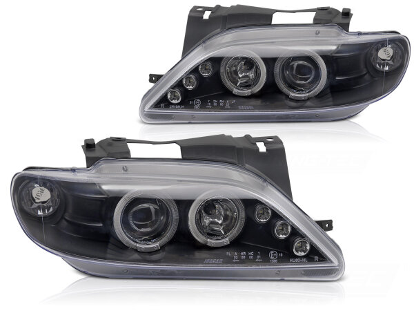 Scheinwerfer Set für CITROEN XSARA 97-00 ANGEL EYES BLACK