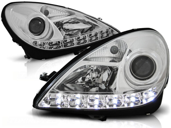 Xenon Scheinwerfer Set für MERCEDES R171 SLK 04-11 Chrome