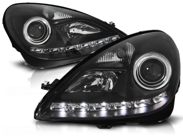 Xenon Scheinwerfer Set für MERCEDES R171 SLK 04-11 Schwarz