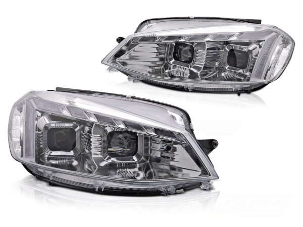Scheinwerfer Set für VW GOLF 7 17-19 Scheinwerfer Set für  VW GOLF 7 17-19 Chrome dynamischer Blinker Welcome Funktion