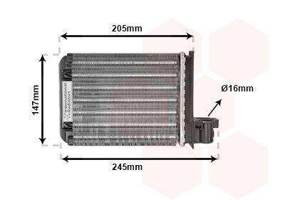 Wärmetauscher, Innenraumheizung  für ROVER 100 / METRO Schrägheck (XP)