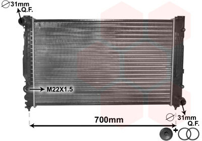 Kühler, Motorkühlung  für AUDI A4 B5 (8D2)