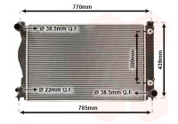 Kühler, Motorkühlung  für AUDI A6 C5 Avant...