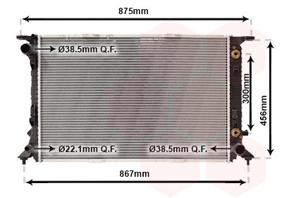 Kühler, Motorkühlung  für AUDI A5 (8T3)