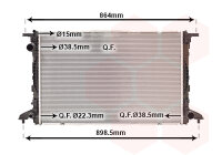 Kühler, Motorkühlung  für AUDI Q7 (4MB,...