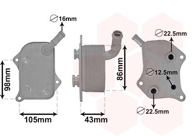 Ölkühler, Motoröl  für AUDI A4 B6 (8E2)