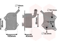 Ölkühler, Motoröl  für AUDI A4 B6 (8E2)