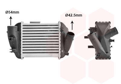 Ladeluftkühler links für AUDI A4 B6 (8E2)