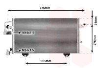 Kondensator, Klimaanlage  für AUDI COUPE B3 (89, 8B3)