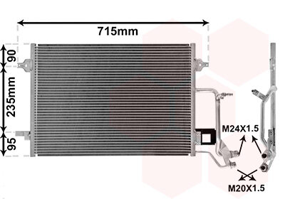 Kondensator, Klimaanlage  für AUDI A4 B5 (8D2)