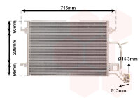 Kondensator, Klimaanlage  für AUDI A4 B5 (8D2)