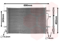 Kondensator, Klimaanlage  für AUDI A4 B6 (8E2)
