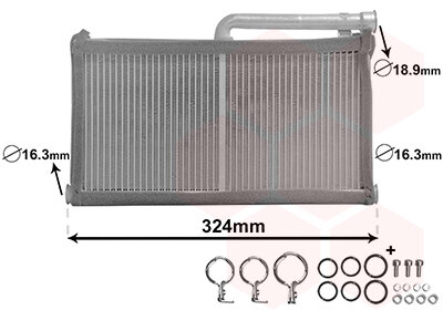 Wärmetauscher, Innenraumheizung  für AUDI A6 C6 (4F2)