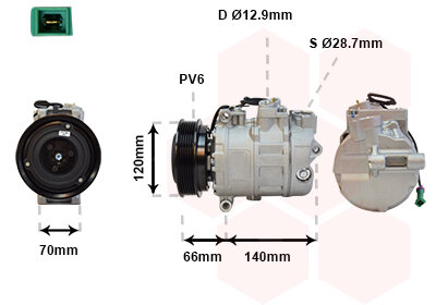 Kompressor, Klimaanlage  für AUDI A4 B5 (8D2)