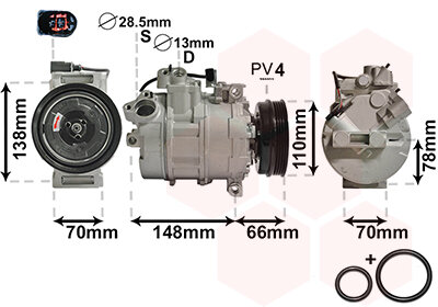 Kompressor, Klimaanlage  für AUDI A4 B6 (8E2)