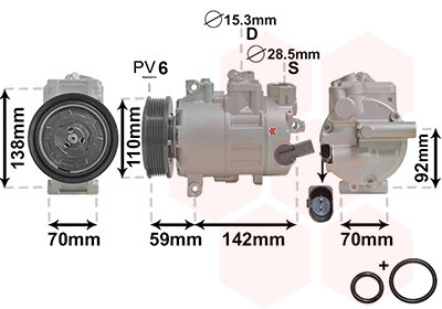 Kompressor, Klimaanlage  für VW PASSAT B7 (362)