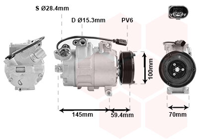 Kompressor, Klimaanlage  für AUDI A8 D3 (4E2, 4E8)