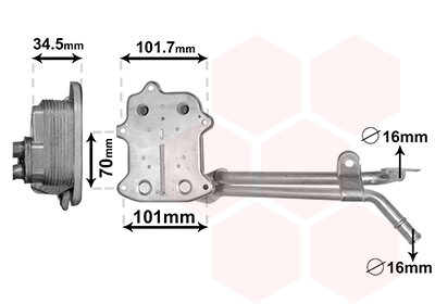 Ölkühler, Motoröl  für VW PASSAT B7 (362)