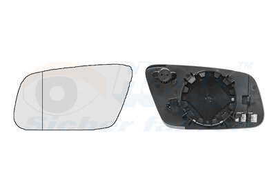 Spiegelglas, Außenspiegel links für AUDI A6 C5 (4B2, 4B4)