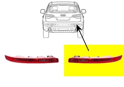 Heckleuchte rechts,Stoßfänger für AUDI Q7 (4LB)